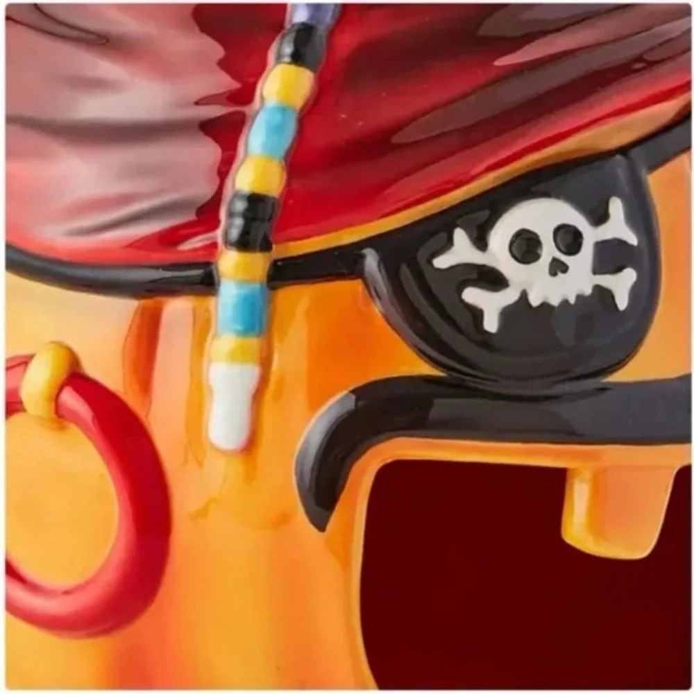 Member's Mark Halloween Ceramic Pirate Candy‎ Bowl NIB